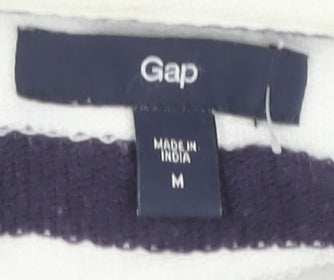 Gap Women's Striped Full Zip Hoodie M Multicoloured