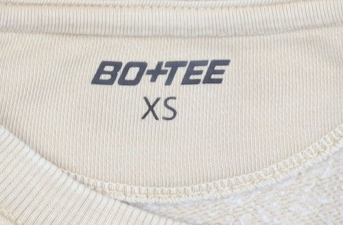 BO+TEE Women's Beige Pullover Sweatshirt XS