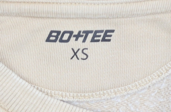 BO+TEE Women's Beige Pullover Sweatshirt XS
