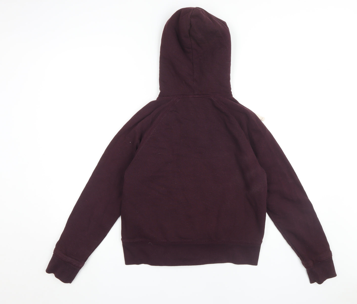 Gap Women's Red Hoodie S Petite Zip Logo Casual