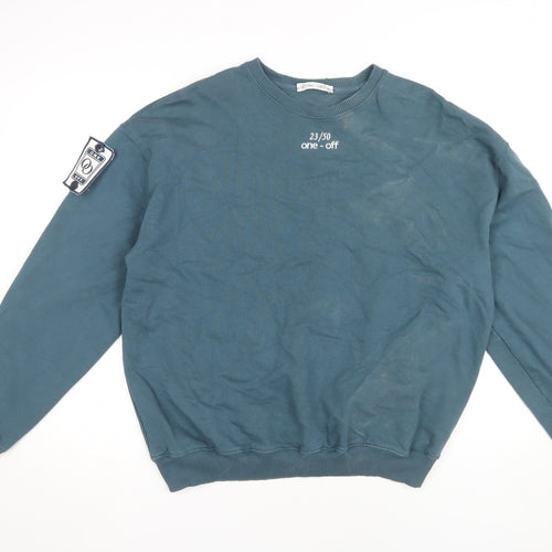 One - Off Men's Blue Sweatshirt M Pullover Long Sleeve