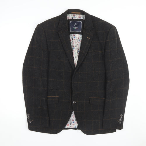 House of Cavani Men's Brown Check Blazer Size 40