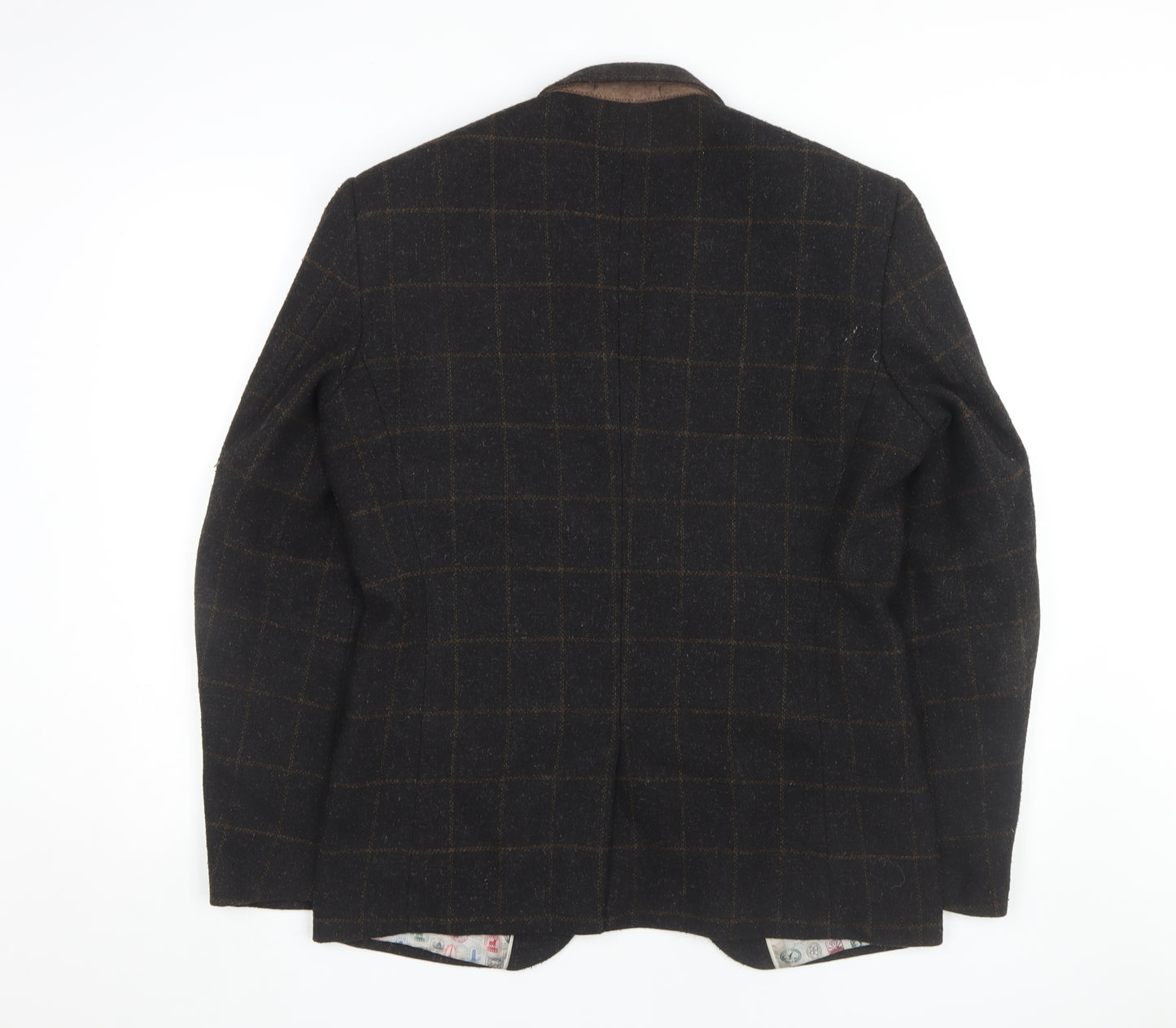 House of Cavani Men's Brown Check Blazer Size 40