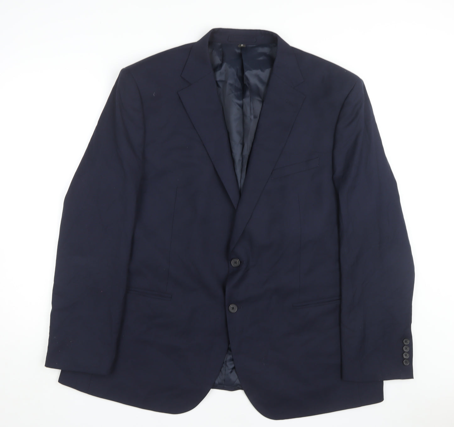 Marks and Spencer Men Blue 48 Regular Blazer