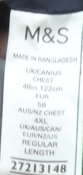 Marks and Spencer Men Blue 48 Regular Blazer