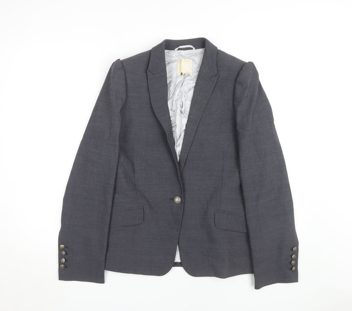 Next Women’s Grey Blazer Jacket Size 14 Business Style