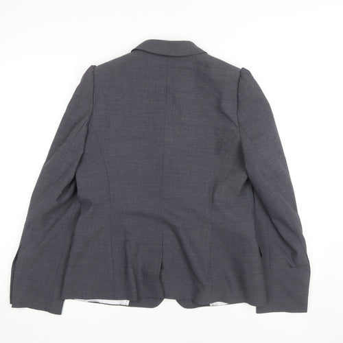 Next Women’s Grey Blazer Jacket Size 14 Business Style