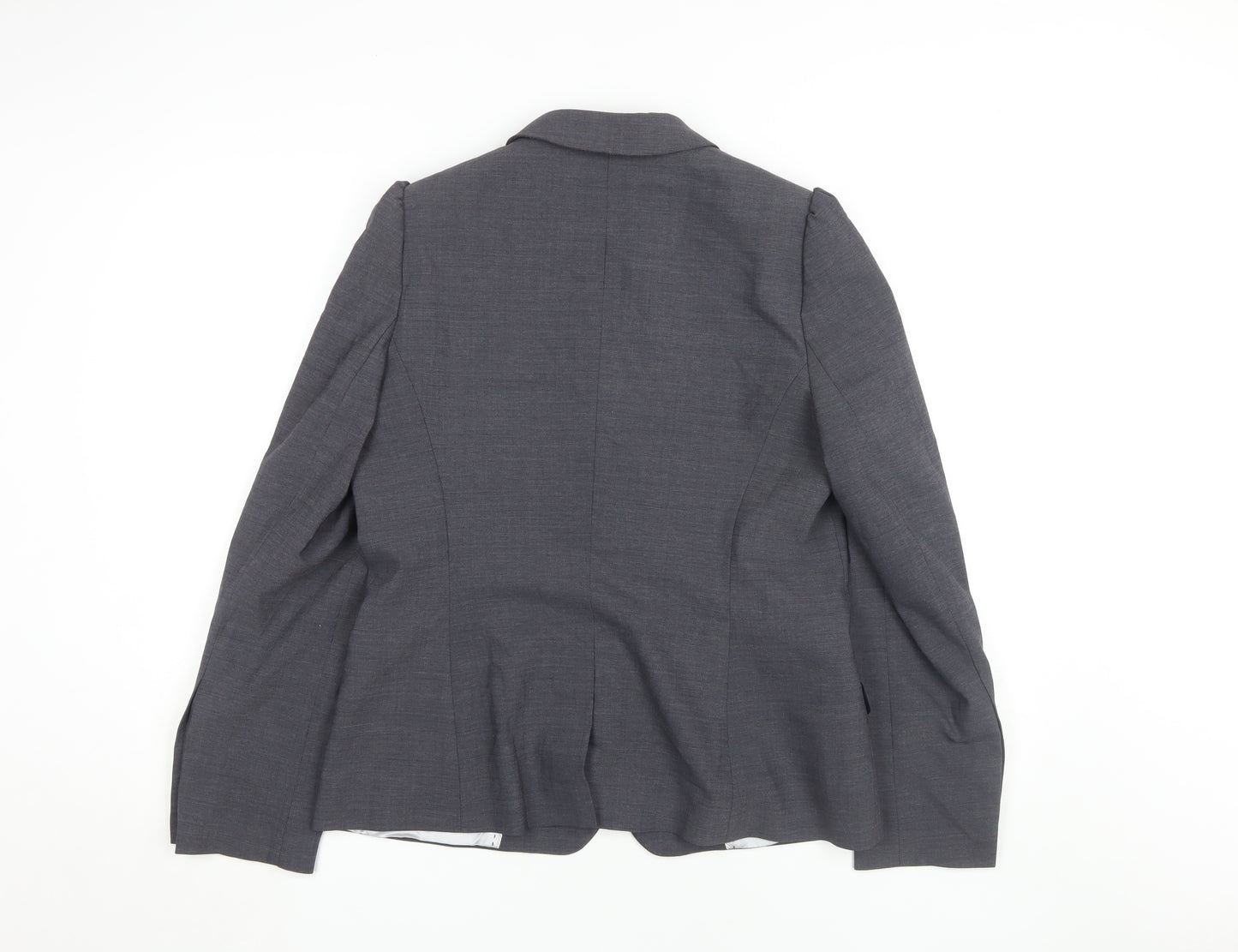 Next Women’s Grey Blazer Jacket Size 14 Business Style