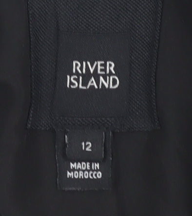 River Island Women's Grey Check Blazer Size 12