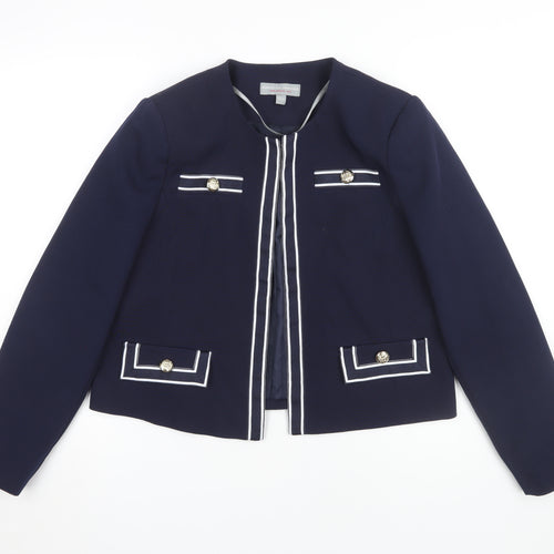 Dorothy Perkins Women's Blue Button Jacket Size 14
