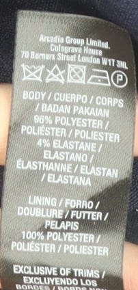 Dorothy Perkins Women's Blue Button Jacket Size 14