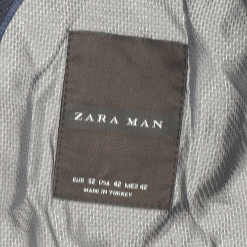 Zara Man Blue Blazer Men's 42 Formal Jacket