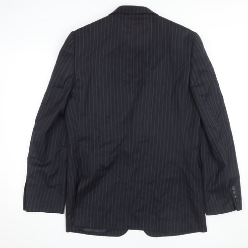 Jaeger Men's Black Striped Blazer - Size 40L