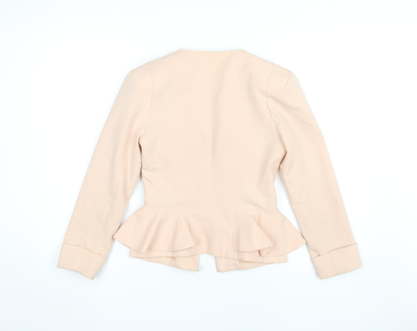 Miss Selfridge Beige Blazer Women UK 8 Slim Fit
