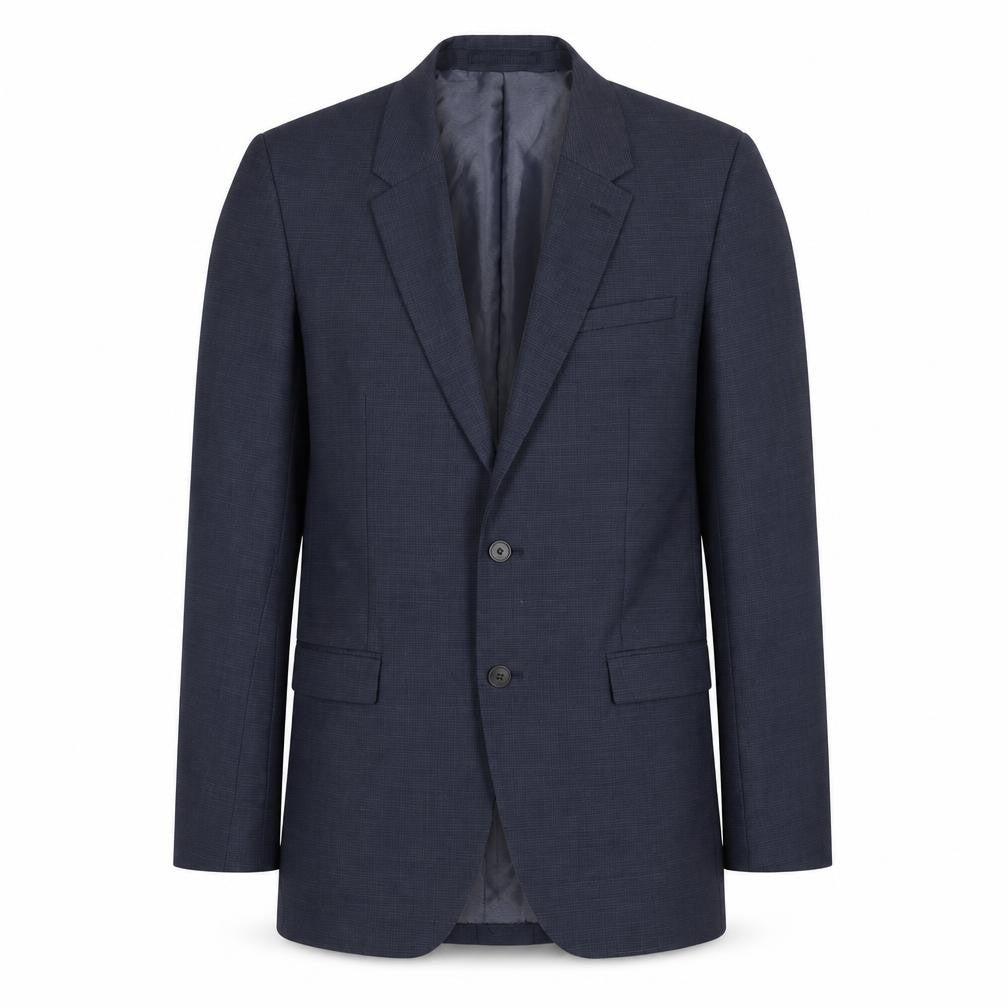Front view of Marks & Spencer Men's Blue Wool Blazer 38 Long
