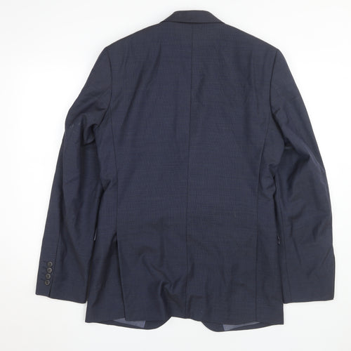 Marks & Spencer Men's Blue Wool Blazer 38 Long