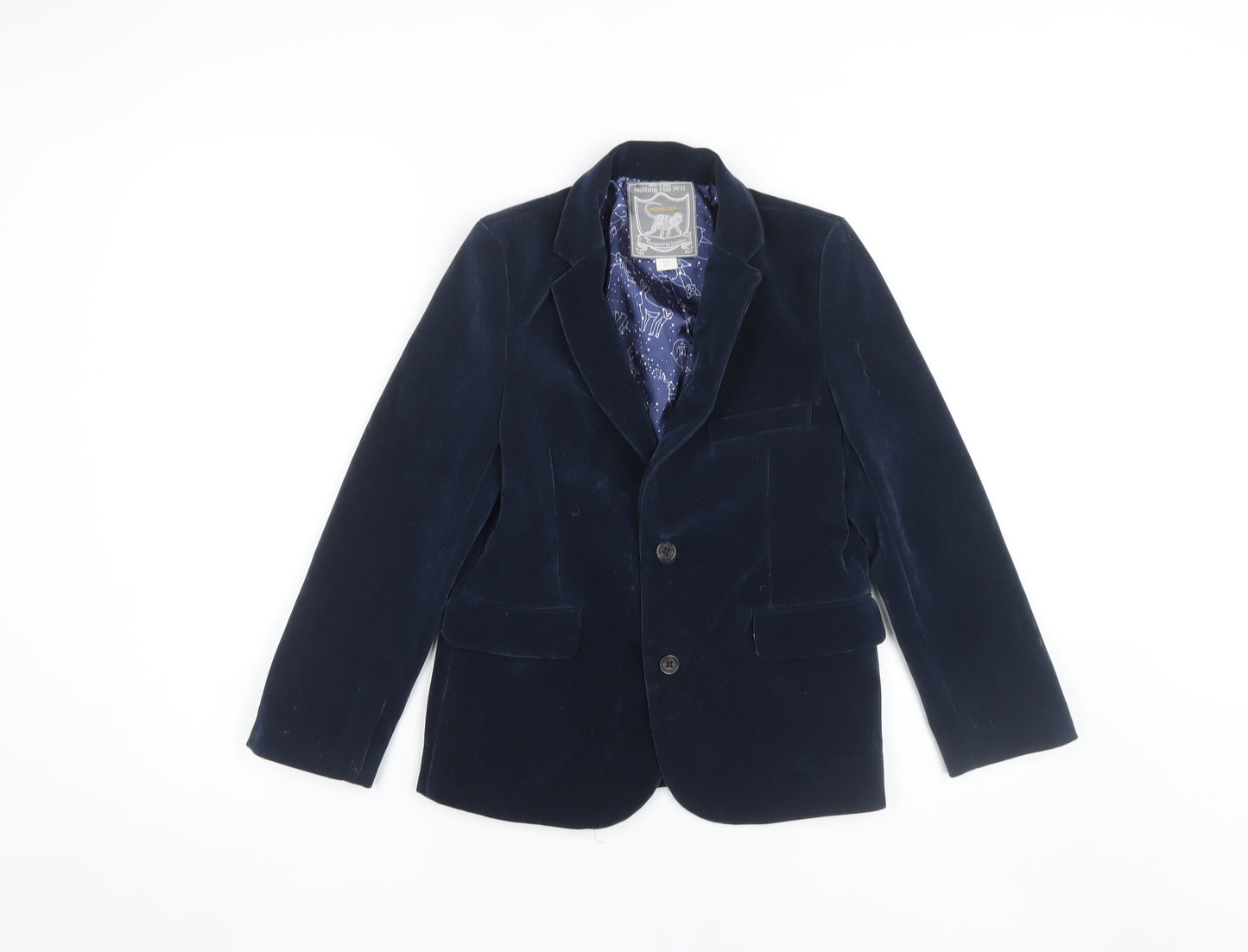 Monsoon Boys Blue Velvet Blazer 9-10 Years