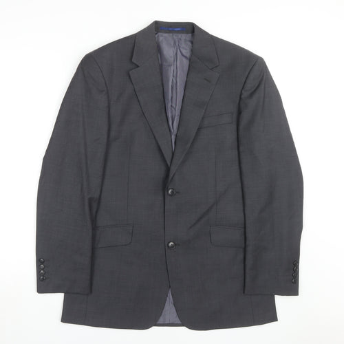Daniel Hechter Men's Grey Blazer, Size 38 Regular Fit