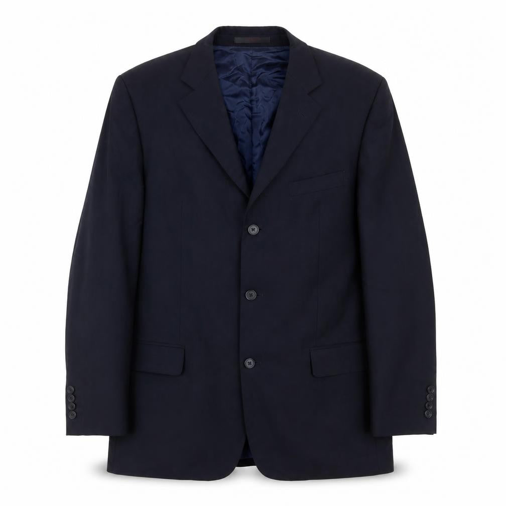 Front view of Ted Baker Men's Blue Long Suit Jacket, size 42L
