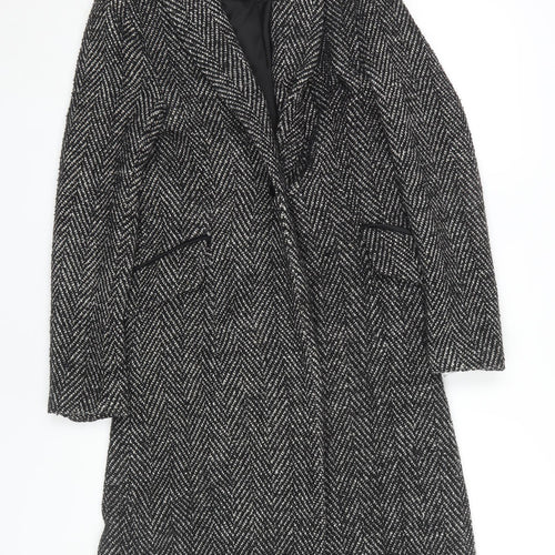 Bardot Women's Black Tweed Overcoat Size 2