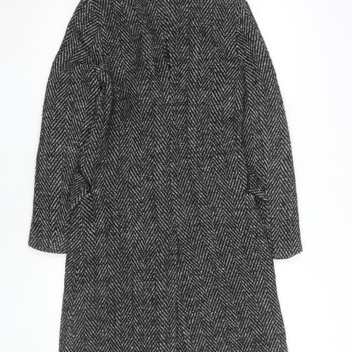 Bardot Women's Black Tweed Overcoat Size 2