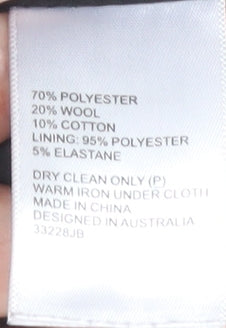 Bardot Women's Black Tweed Overcoat Size 2