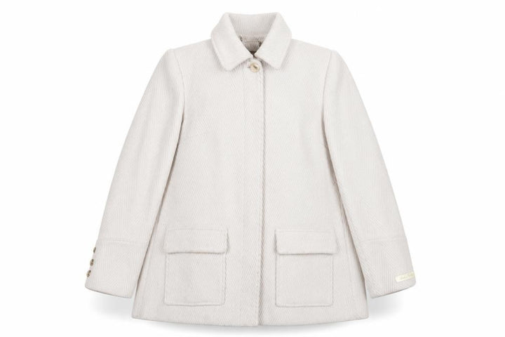Ted Baker Women's Beige Classic Wool Overcoat Size 10