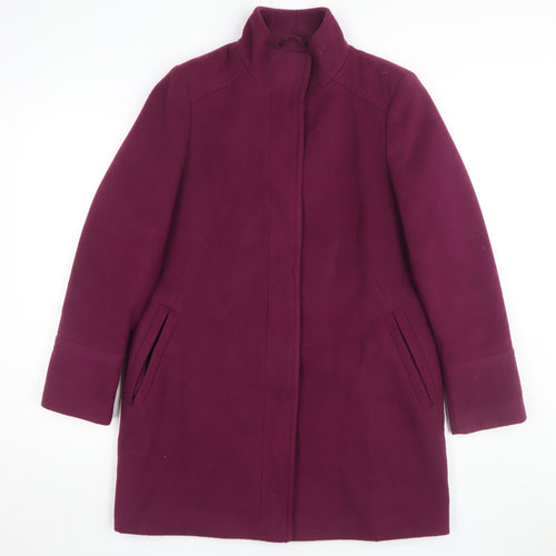 Marks and Spencer Women's Purple Mid-Length Coat Size 12