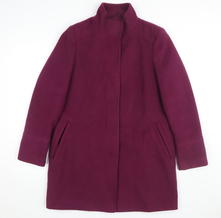 Marks and Spencer Women's Purple Mid-Length Coat Size 12