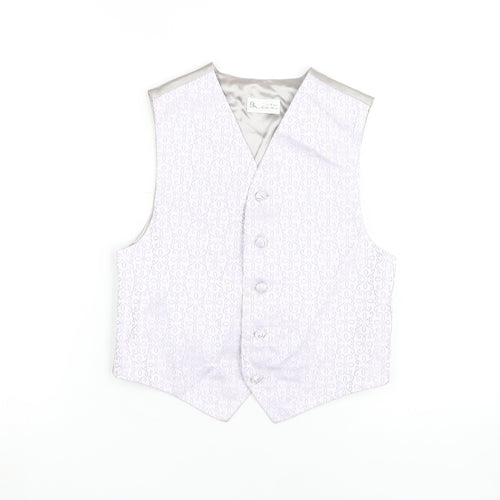 BHS Boys White Waistcoat, 9-10 Years, Formal Suit