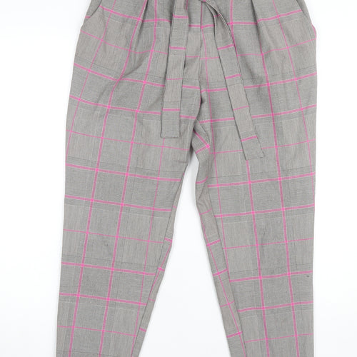 River Island Women's Grey Paperbag Trousers