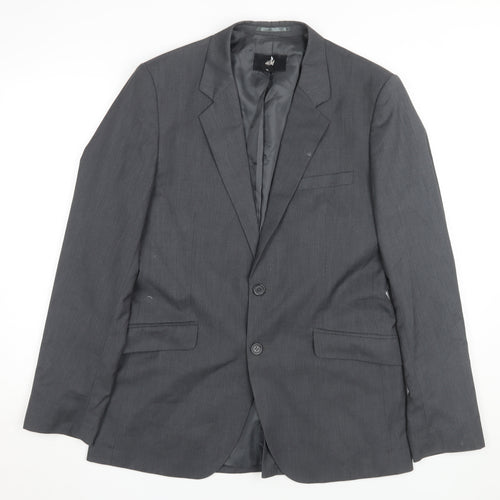 H&M Men's Grey Blazer 38R Regular Fit Formal