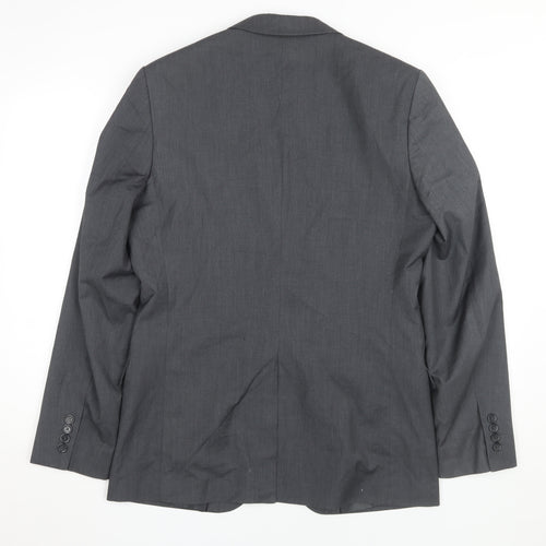 H&M Men's Grey Blazer 38R Regular Fit Formal