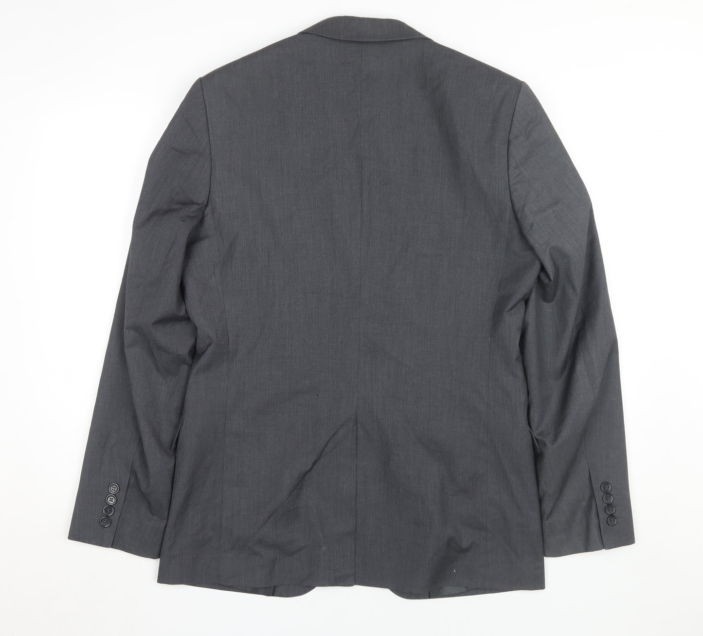 H&M Men's Grey Blazer 38R Regular Fit Formal