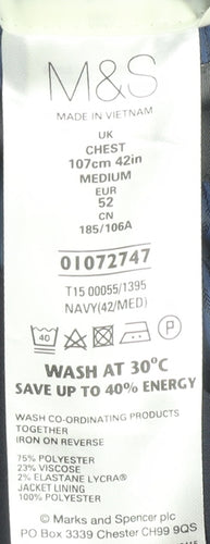 Marks and Spencer Men's Blue Blazer, 42R