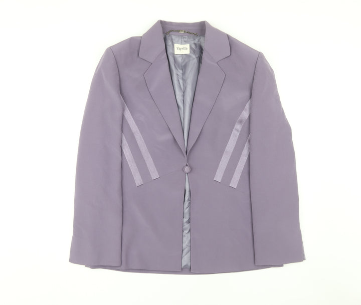 Viyella Women's Purple Blazer UK 14 Business Formal