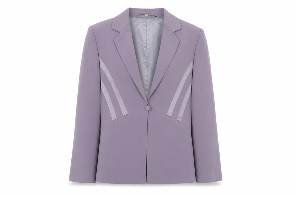Viyella Women's Purple Blazer UK 14 Business Formal
