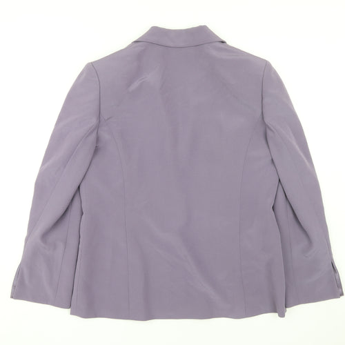 Viyella Women's Purple Blazer UK 14 Business Formal