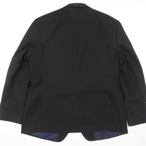 Scott & Taylor Men's Black Blazer, 48, Formal Jacket