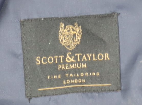 Scott & Taylor Men's Black Blazer, 48, Formal Jacket