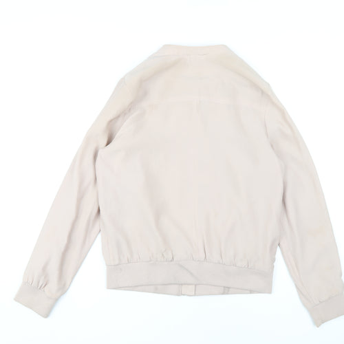 Debenhams Women's Beige Bomber Jacket Size 12