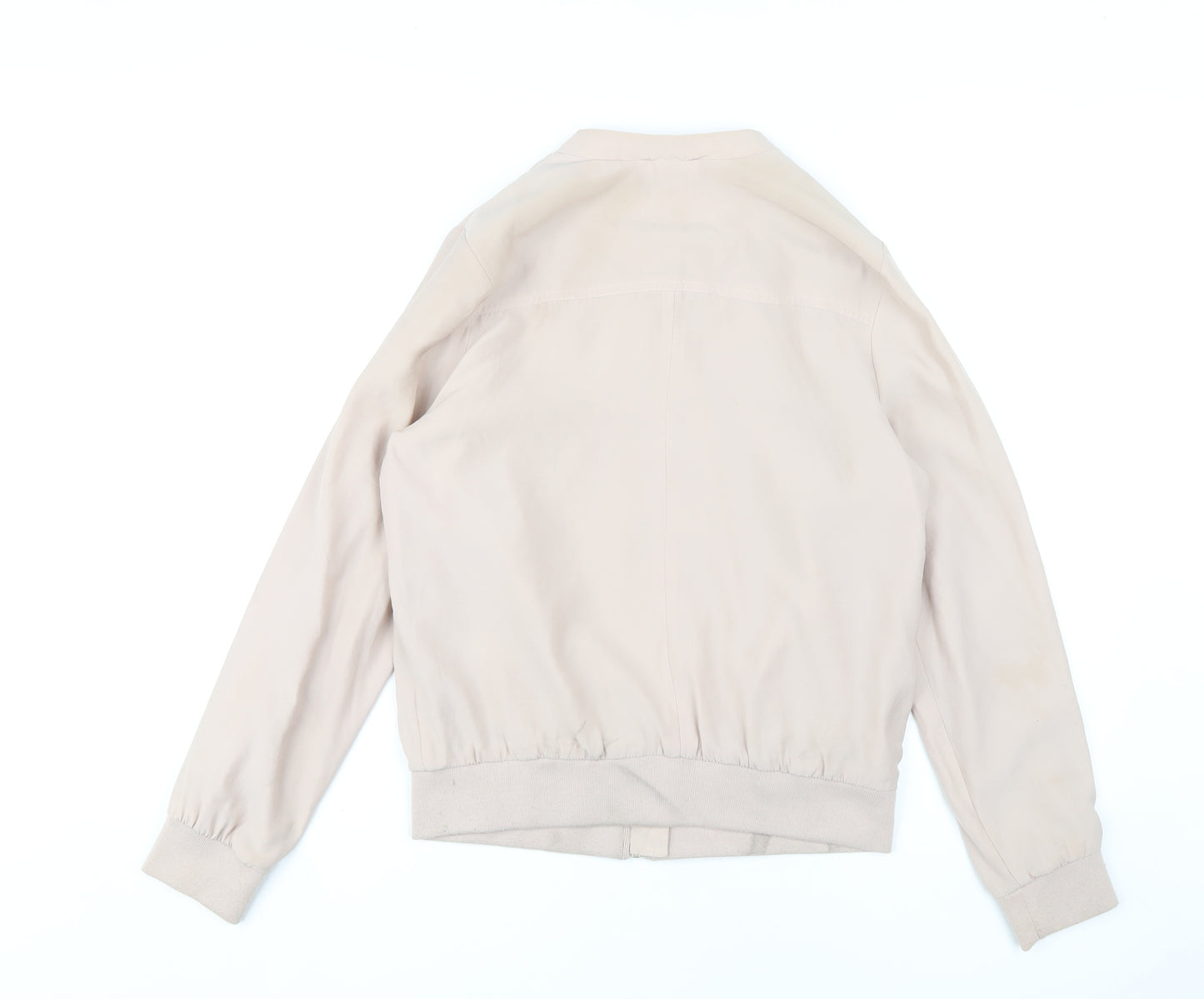 Debenhams Women's Beige Bomber Jacket Size 12