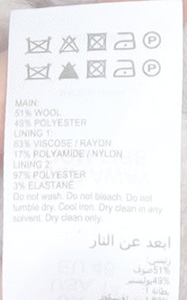 Mint Velvet Women's Ivory Biker Jacket Size 18