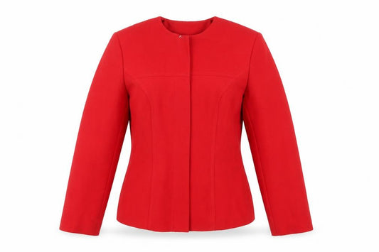 Front view of Principles Women's Red Jacket, size 8