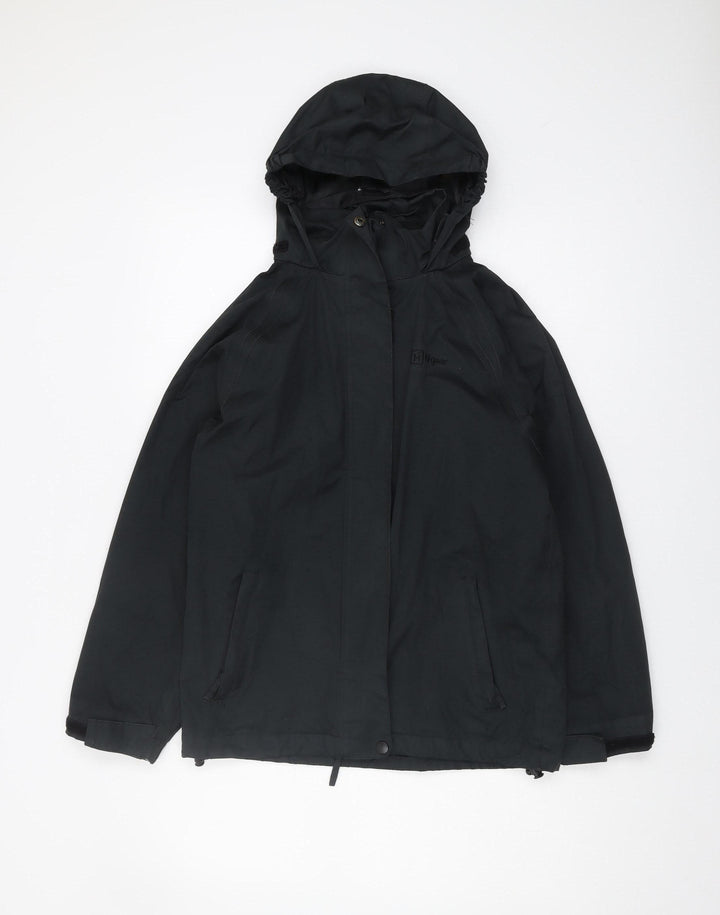 Hi Gear Boys Black Parka Jacket Age 11 Waterproof