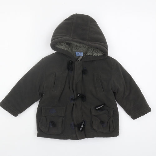 Pumpkin Patch Unisex Green Duffle Coat, 24 Months, Winter Warm