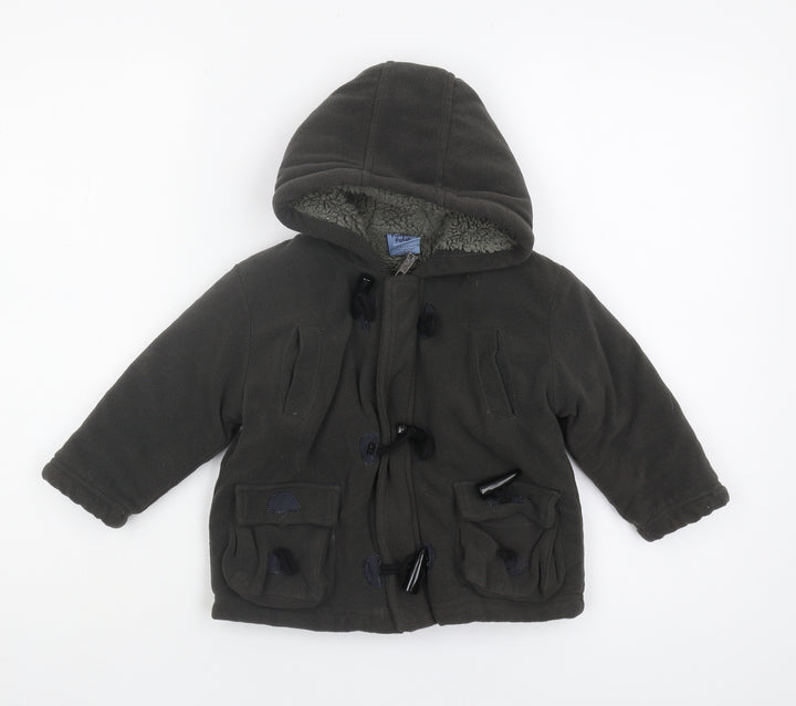 Pumpkin Patch Unisex Green Duffle Coat, 24 Months, Winter Warm