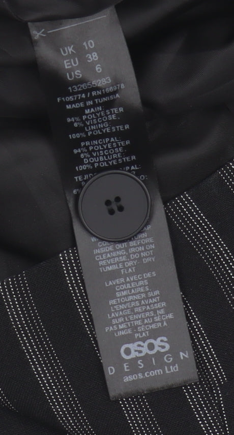 ASOS DESIGN Women's Black Striped Sleeveless Top