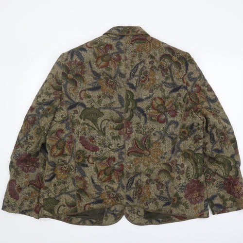 Basler Women's Multicoloured Floral Blazer Size 20