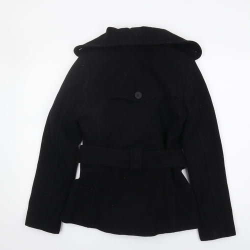 H&M Women's Black Wool Pea Coat Size 6